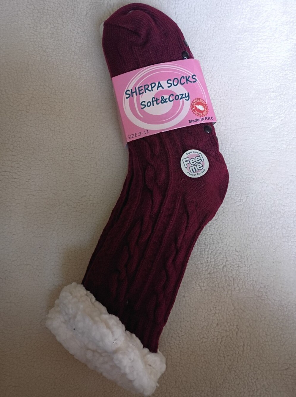 Sherpa Socks Soft & Cozy- Various Colors/Designs - Picture 7 of 10